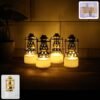 lanternLights-WOSKU-01 Flameless LED Tealights – Vintage Lantern Style (Set of 4)