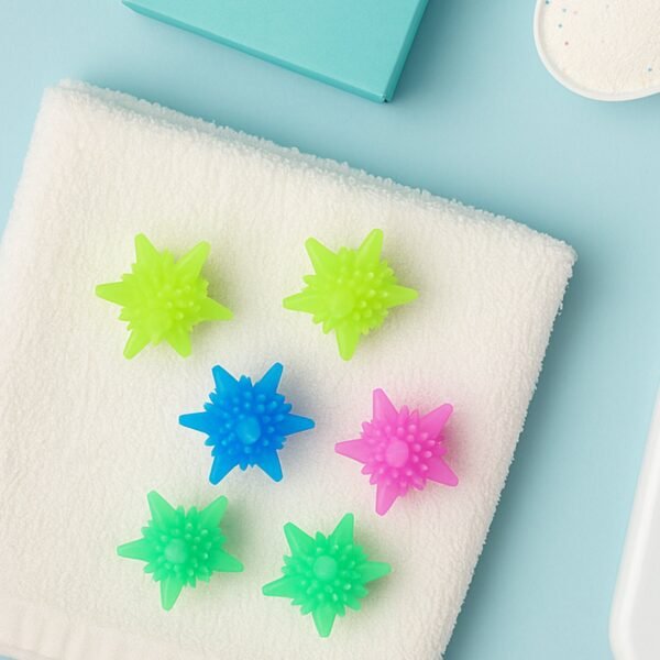 Washing Machine Laundry Balls – Reusable Soft Spiky Fabric Care
