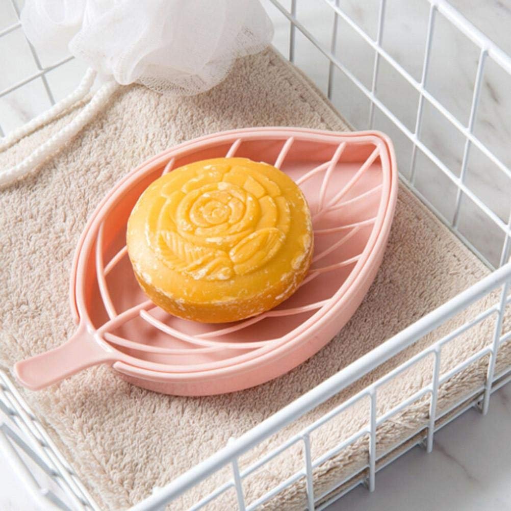 Leaf Shape Soap Holder – Draining Bathroom Dish | VelvetBubbles