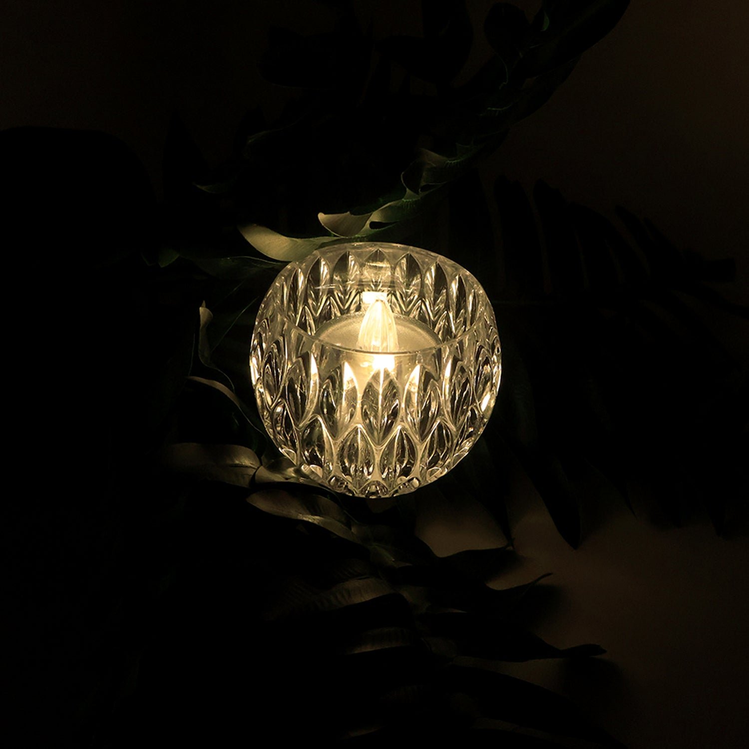 Crystal Style LED Decorative Lamps – Set of 12 Flameless Candles