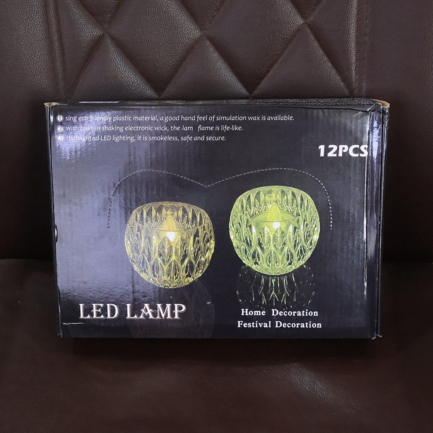 Crystal Style LED Decorative Lamps – Set of 12 Flameless Candles