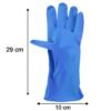 lightblueGloves-size Waterproof Rubber Cleaning Gloves – Durable & Reusable Kitchen Gloves