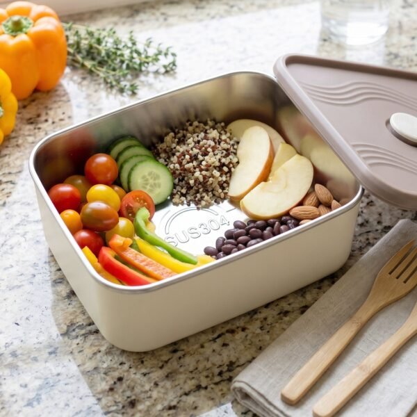 Insulated Tiffin Lunch Box Set – Keeps Food Warm & Cool