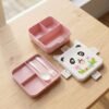 lunchbox2 Kids Lunch Box with Compartments – Panda Design & Utensils for School & Travel