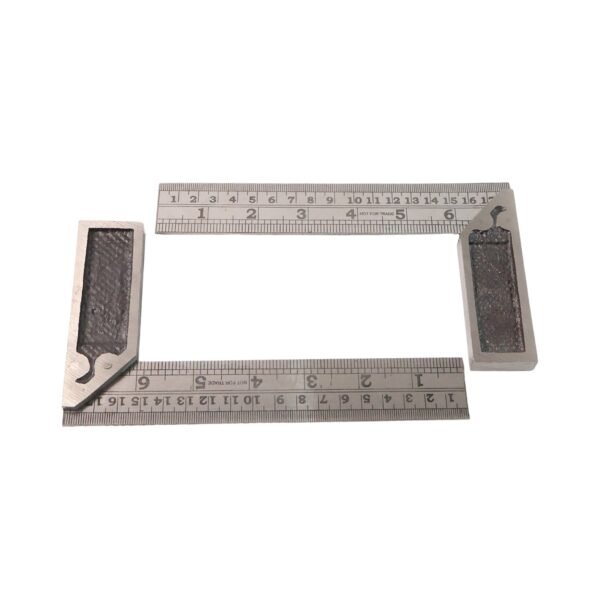 Metal Try Square Ruler Set – Durable 2-Piece Precision Tool