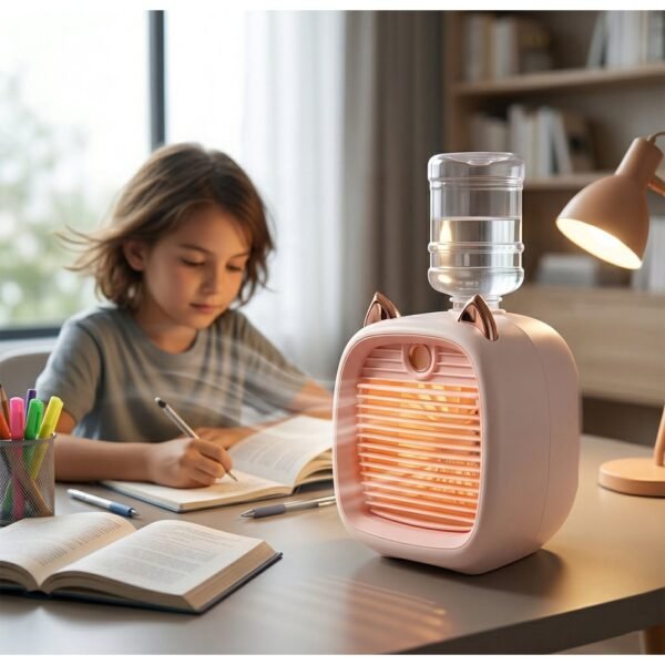 Mini Air Cooler Fan – Portable cooling & mist humidification