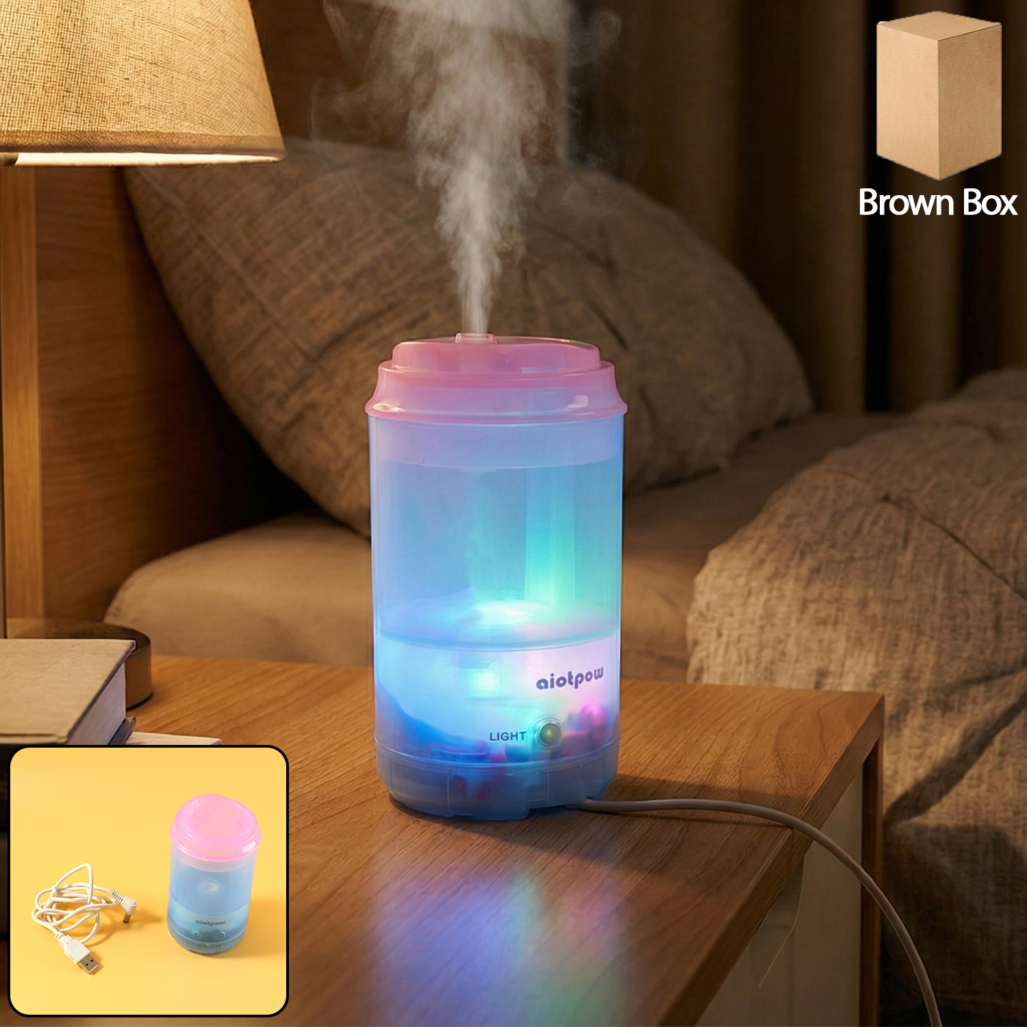 Portable Mini Humidifier – USB Essential Oil Diffuser | VoltDesk