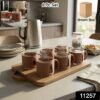 Tea Cup Set – Elegant 6-Piece Ceramic Round Serving Set