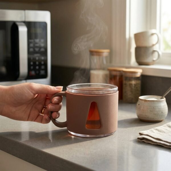 Tea Cup Set – Elegant 6-Piece Ceramic Round Serving Set