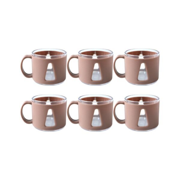 Tea Cup Set – Elegant 6-Piece Ceramic Round Serving Set