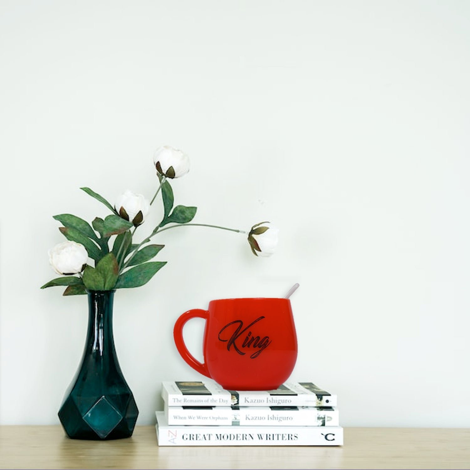 Couple Coffee Mug – King & Queen Printed Plastic Set 300ml | Indo Glow