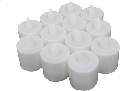 LED Tealight Candles – White 24 Pcs for Diwali Decor | Indo Glow