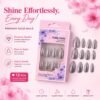 nails-set-1.-02 Glitter Press-On False Nails – Reusable Glossy Mix Designs