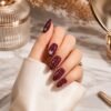Long Coffin Press-On Nails – Premium 3D Embellished Design