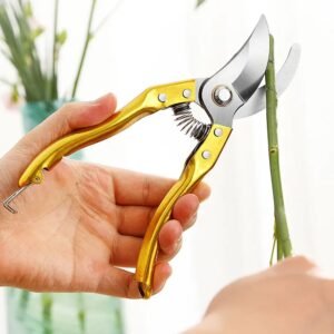 Garden Shears – Ultra Sharp Pruning Scissors for Plants | Velvet Wipe