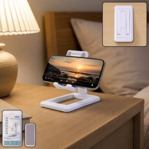Foldable Plastic Mobile Phone Holder – Adjustable & Portable Stand