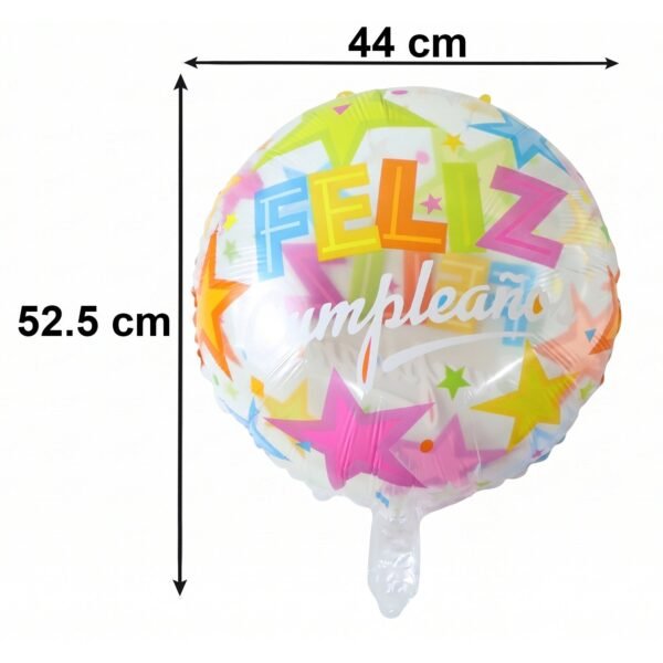 Colorful Feliz Cumpleaños Foil Balloon – Bright Birthday Decoration