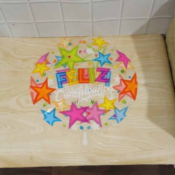 Colorful Feliz Cumpleaños Foil Balloon – Bright Birthday Decoration