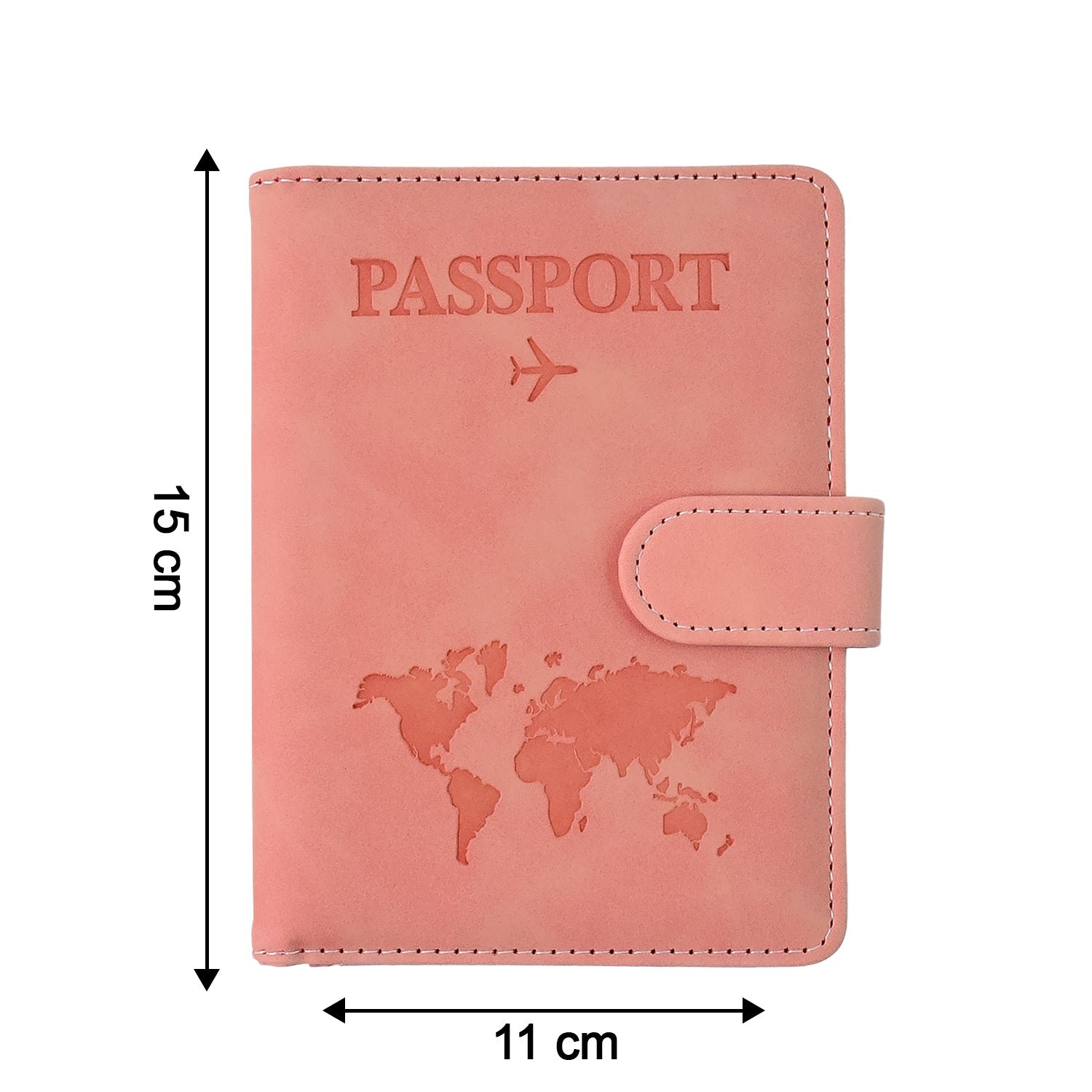 World Map Travel Passport Holder – Compact & Durable Organizer