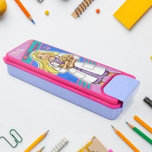 Cartoon Printed Hard Top Pencil Box – Durable Kids' Stationery Case