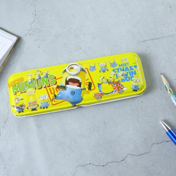 pencilcase-02 Cartoon-themed Metal Pencil Box – Cute & Durable School Storage
