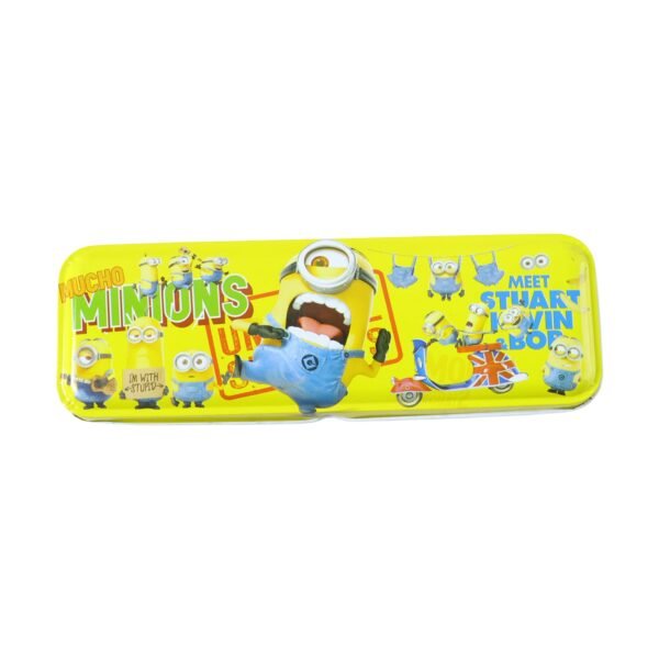 pencilcase-04 Cartoon-themed Metal Pencil Box – Cute & Durable School Storage