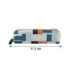 Designer Fabric Zipper Pencil Pouch – Compact & Stylish Organizer
