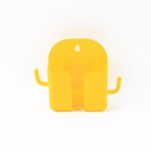 Wall Mount Mobile Phone Holder with Hook – Space Saving Stand