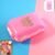 Pink Dual-Sided Pill Organizer – 8-Compartment Portable Case