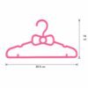 pink-hanger-06.jpg Kids Plastic Clothes Hangers Set of 4 Cute Bow Design Baby Wardrobe (4 Pc Set)