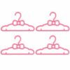 pink-hanger-07.jpg Kids Plastic Clothes Hangers Set of 4 Cute Bow Design Baby Wardrobe (4 Pc Set)