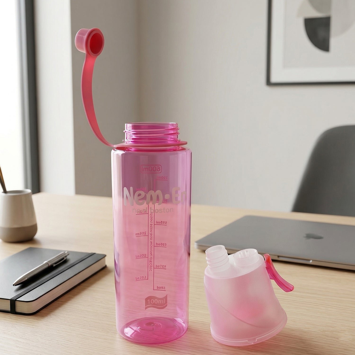 Sports Water Bottle – 600ML Dual Function with Mist Spray