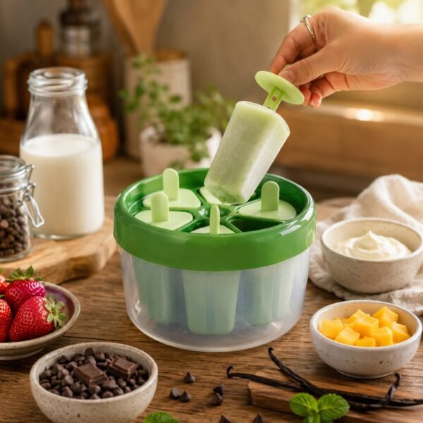 Plastic Ice Candy Popsicle Maker – 8 Molds for Homemade Treats