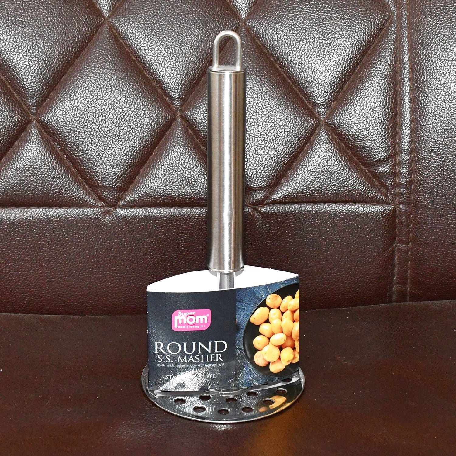 Stainless Steel Potato Masher – Heavy Duty & Ergonomic Handle