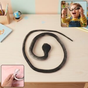 pranksnaketoy-WOSKU-01 Realistic Dummy Snake Toy – Flexible Kids Prank & Garden Deterrent