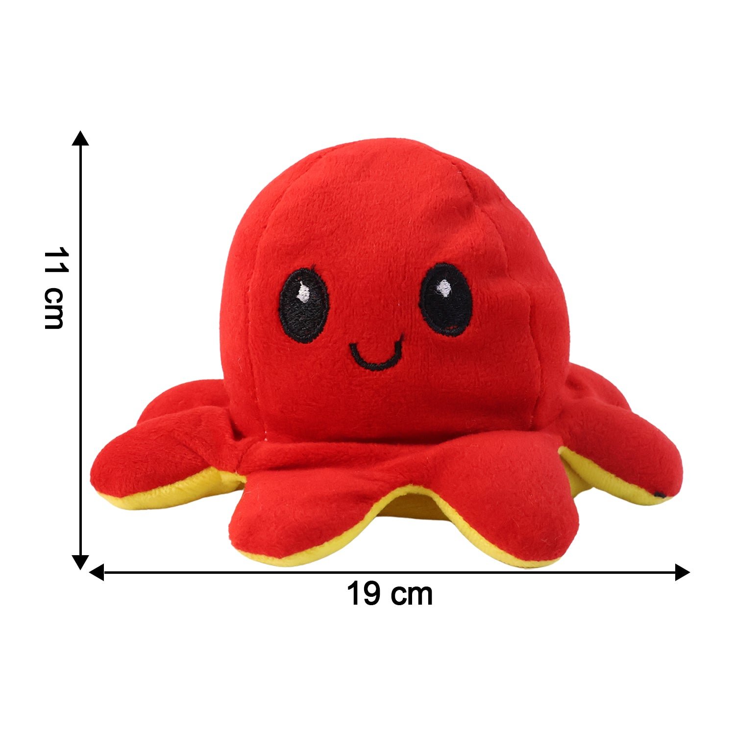 Reversible Octopus Plush Toy – Express Moods with Soft Comfort