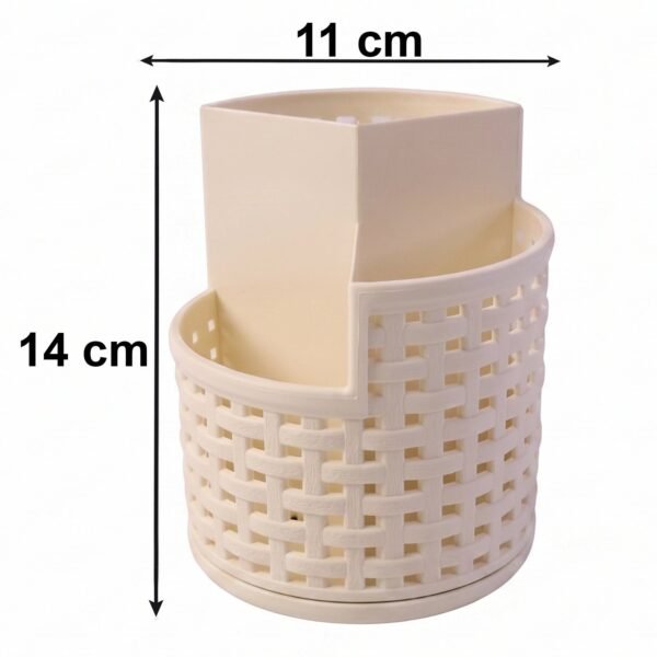 Apex Orbit 360° Rotating Organizer Stand – Durable Plastic Storage Solution