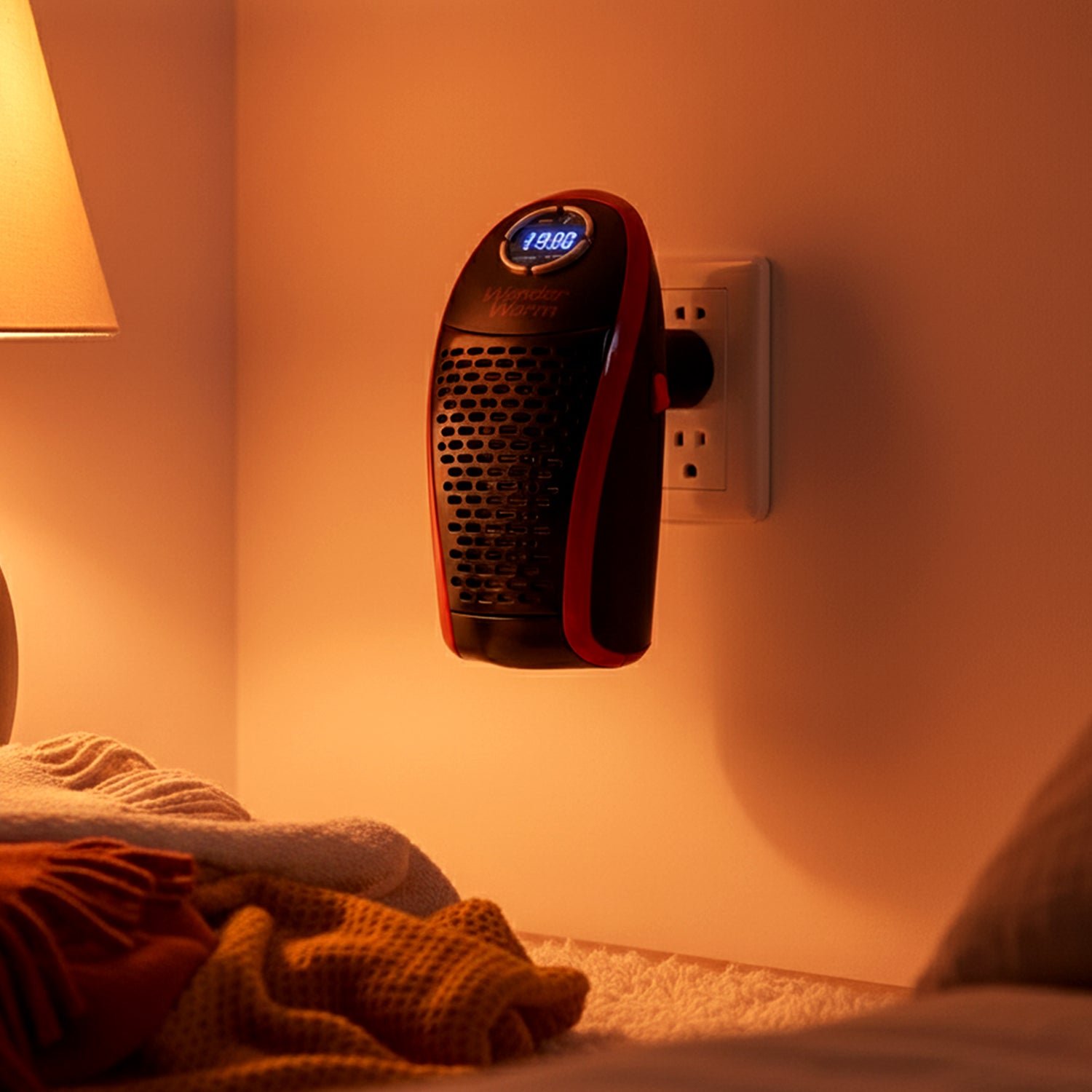 400W Wall Plug Room Heater – Compact Heating with Remote Control