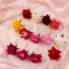 Flower Hair Pin Set – Colourful Floral Accessory (12 Pcs) | Calm & Curl