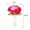 Flower Hair Pin Set – Colourful Floral Accessory (12 Pcs) | Calm & Curl