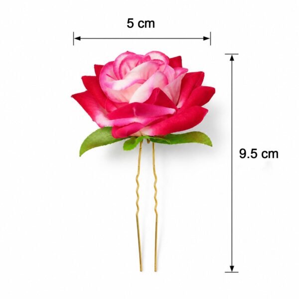 Flower Hair Pin Set – Colourful Floral Accessory (12 Pcs) | Calm & Curl