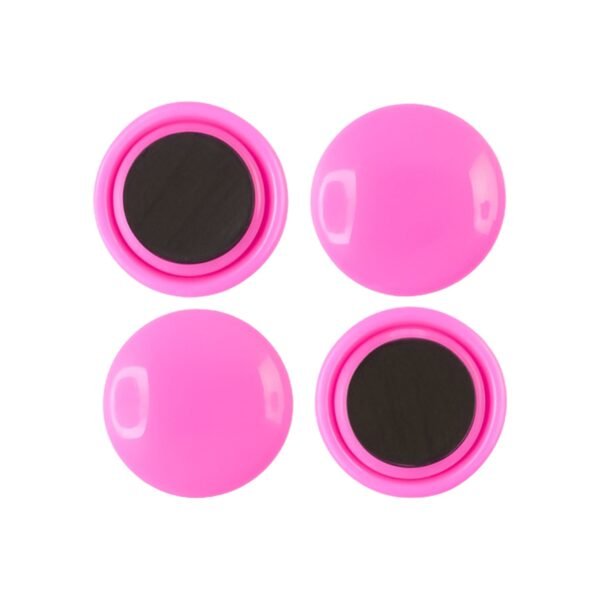 Round Fridge Magnets – Strong Grip, Scratch-Safe Buttons (4 Pcs)