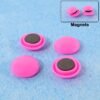 Round Fridge Magnets – Strong Grip, Scratch-Safe Buttons (4 Pcs)