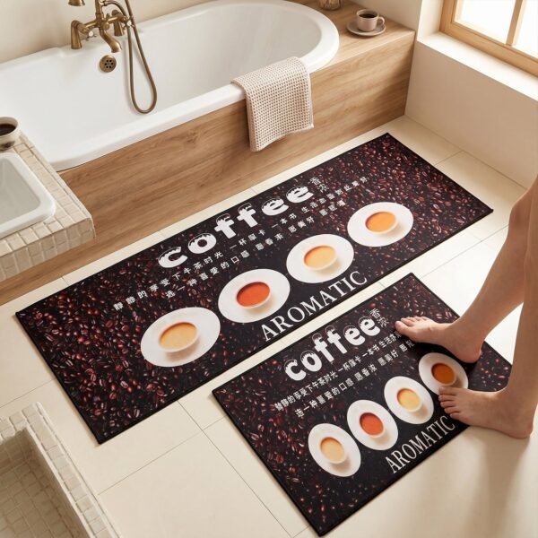 Printed Anti Slip Floor Mat Set – Safe & Decorative for Home