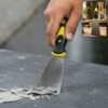 Stainless Steel Wide Blade Putty Knife Scraper with Ergonomic Handle (1 Pc)