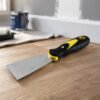 Stainless Steel Wide Blade Putty Knife Scraper with Ergonomic Handle (1 Pc)