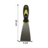 Stainless Steel Wide Blade Putty Knife Scraper with Ergonomic Handle (1 Pc)