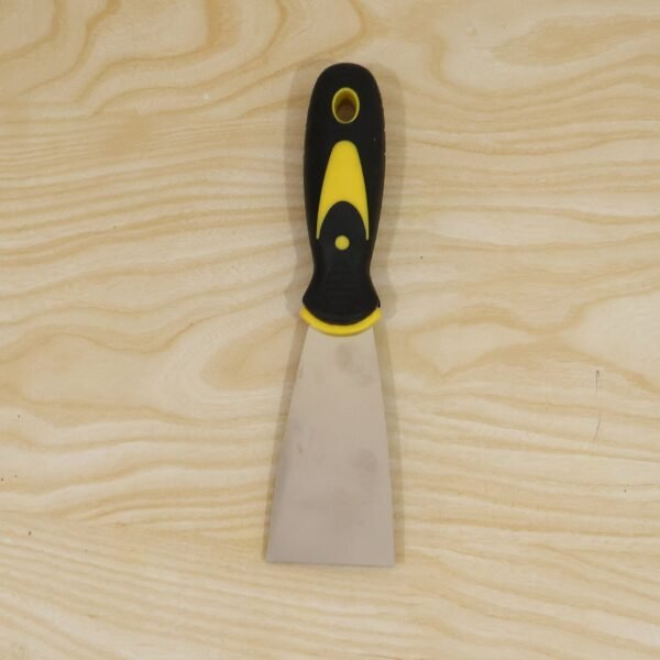 Stainless Steel Wide Blade Putty Knife Scraper with Ergonomic Handle (1 Pc)