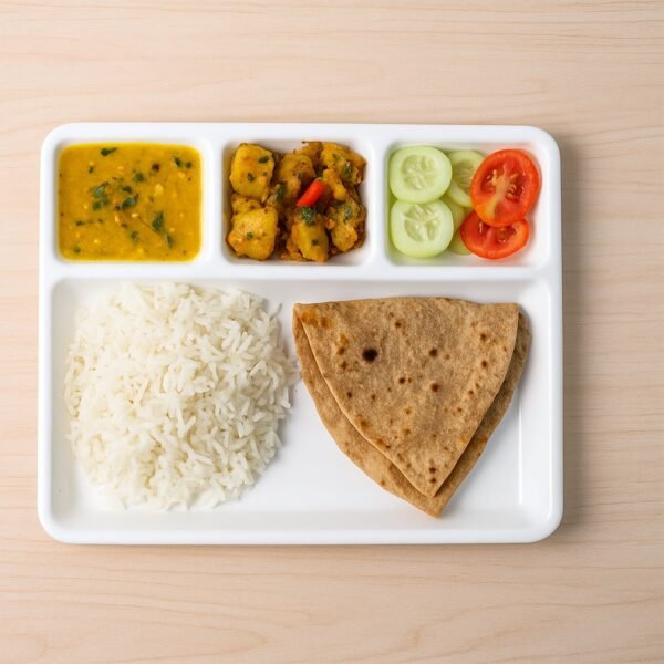 4-Compartment Serving Tray – Portion Control & Mess-Free Meals