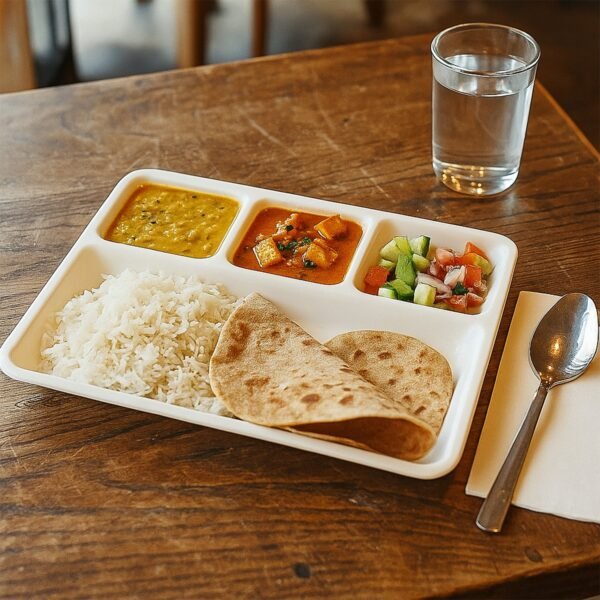 4-Compartment Serving Tray – Portion Control & Mess-Free Meals